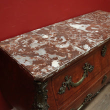 Load image into Gallery viewer, x SOLD Antique French Chest of Drawers, Marble Top Hall Cupboard, Burr Walnut Chest B11073
