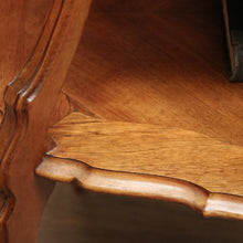 Load image into Gallery viewer, x SOLD Antique French Walnut Two-Tier Serving Table with Brass Handle, Lamp Side Table B11242