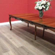 Load image into Gallery viewer, x SOLD Antique French Dining Table Antique Walnut 3 Leaf Extension Kitchen Dining Table B10689