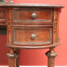 Load image into Gallery viewer, x SOLD Antique French Desk, Walnut and Leather Ladies Desk, Kidney Shaped Office Desk B10643