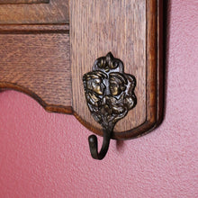 Load image into Gallery viewer, x SOLD Antique Vintage French Coat Rack with Fleur de Lis Carvings. Scarf Hat Umbrella B10639