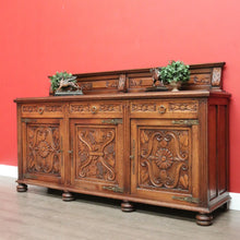 Load image into Gallery viewer, x SOLD Antique Sideboard, French Oak 3 Door, Drawer Sideboard Buffet Cabinet Cupboard B10294