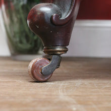 Load image into Gallery viewer, x SOLD Antique English Grandfather Chair, Walnut and Fabric Grandfather Armchair Seat B10989