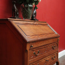Load image into Gallery viewer, x SOLD Antique French Writing Bureau, 2 Drawer Drop Front Office Desk Bureau Cabinet B10206