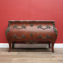 Load image into Gallery viewer, x SOLD Antique French Chest of Drawers, Marble Top Hall Cupboard, Burr Walnut Chest B11073