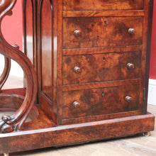 Load image into Gallery viewer, x SOLD Antique English Davenport Leather Top Desk, Writing Desk, Storage Locks and Keys B11003