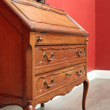 Load image into Gallery viewer, x SOLD Antique French Writing Bureau, 2 Drawer Drop Front Office Desk Bureau Cabinet B10206