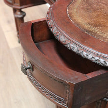 Load image into Gallery viewer, x SOLD Antique French Desk, Walnut and Leather Ladies Desk, Kidney Shaped Office Desk B10643