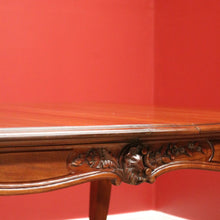 Load image into Gallery viewer, x SOLD Antique French Dining Table Antique Walnut 3 Leaf Extension Kitchen Dining Table B10689