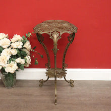Load image into Gallery viewer, x SOLD Antique French Jardiniere Stand, French Brass 2 Tier Plant Stand Side Lamp Table B10481