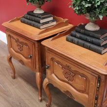Load image into Gallery viewer, x SOLD Pair of Vintage French Bedside Table, Lamp Tables, Side Tables, Bedside Cabinets B10886