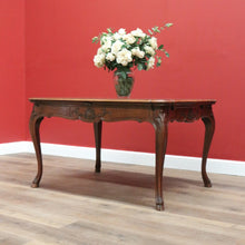 Load image into Gallery viewer, x SOLD Antique French Dining Table, Diamond Parquetry Kitchen Table, 2 Extension Leaves B10634