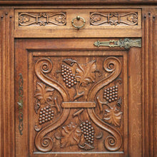 Load image into Gallery viewer, x SOLD Antique Sideboard, French Oak 3 Door, Drawer Sideboard Buffet Cabinet Cupboard B10294