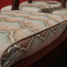 Load image into Gallery viewer, x SOLD Set of 6 Dining Chairs, Kitchen Chairs with Brass Inlay and Carved Back Rails. B9793