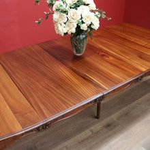 Load image into Gallery viewer, x SOLD Antique French Dining Table Antique Walnut 3 Leaf Extension Kitchen Dining Table B10689