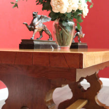 Load image into Gallery viewer, x SOLD Antique French Oak Refectory Table Dining Table Church Gothic Quatrefoil Shape to Pedestal B10317