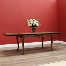 Load image into Gallery viewer, x SOLD Antique French Oak 2 Leaf Extension Dining Table, Kitchen Table with 2 Leaves B10688
