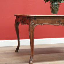 Load image into Gallery viewer, x SOLD Antique French Dining Table, Diamond Parquetry Kitchen Table, 2 Extension Leaves B10634