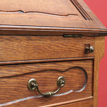 Load image into Gallery viewer, x SOLD Antique French Writing Bureau, 2 Drawer Drop Front Office Desk Bureau Cabinet B10206