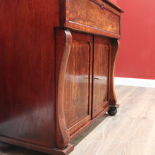 Load image into Gallery viewer, x SOLD Antique English Mahogany Secretaire Sideboard, 6 Drawer Office Desk Chiffonier B11037
