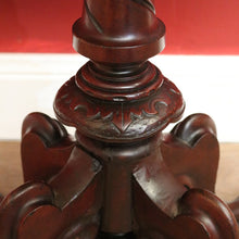 Load image into Gallery viewer, x SOLD Antique English Lamp Table, Twist Top Drop Leaf or Drop Side Sofa Hall Table. B11287