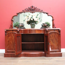 Load image into Gallery viewer, x SOLD Antique Australian Cedar Sideboard, Mirror Back Inverted Breakfront Sideboard B11096
