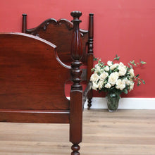 Load image into Gallery viewer, x SOLD Antique Australian Cedar Single Carved Bed, Head, Foot and rails B10733