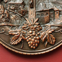 Load image into Gallery viewer, x SOLD Large Copper Hanging Plaque Of Christ, 3D Copper Religious Home Blessing Plate B10819