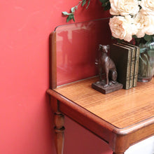 Load image into Gallery viewer, x SOLD Antique Glass Back Banker's Desk or Banker's Table, Australian Maple Office Desk B10790