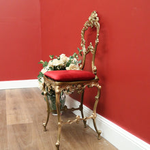 Load image into Gallery viewer, x SOLD Vintage Italian Gilt Dressing Chair, Dressing Table, Hall Bedroom Chair, Cushion B10538
