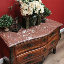 Load image into Gallery viewer, x SOLD Antique French Chest of Drawers, Antique Walnut, Brass, Marble Chest of Drawers B10781