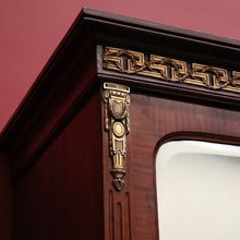Load image into Gallery viewer, x SOLD Antique French Walnut 2 Door Armoire Wardrobe, 2 Door Bevelled Mirror Wardrobe. B10419