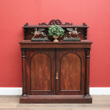 Load image into Gallery viewer, x SOLD Antique English Mahogany Hall Cabinet, Chiffonier Sideboard with Arched Doors. B11250