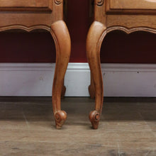 Load image into Gallery viewer, x SOLD Pair of Vintage French Bedside Table, Lamp Tables, Side Tables, Bedside Cabinets B10886