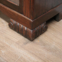 Load image into Gallery viewer, x SOLD Antique English China Cabinet, Antique Oak Art Deco Two Door Display Cabinet B11062