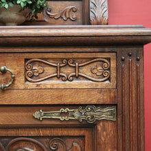 Load image into Gallery viewer, x SOLD Antique Sideboard, French Oak 3 Door, Drawer Sideboard Buffet Cabinet Cupboard B10294