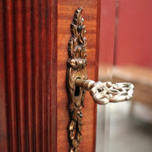 Load image into Gallery viewer, x SOLD Antique French Walnut 2 Door Armoire Wardrobe, 2 Door Bevelled Mirror Wardrobe. B10419