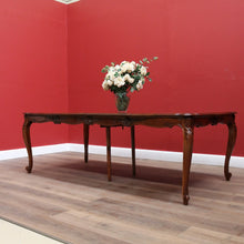 Load image into Gallery viewer, x SOLD Antique French Dining Table Antique Walnut 3 Leaf Extension Kitchen Dining Table B10689