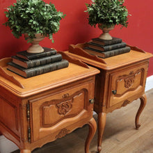 Load image into Gallery viewer, x SOLD Pair of Vintage French Bedside Table, Lamp Tables, Side Tables, Bedside Cabinets B10886