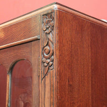 Load image into Gallery viewer, x SOLD Antique English China Cabinet, Antique Oak Art Deco Two Door Display Cabinet B11062