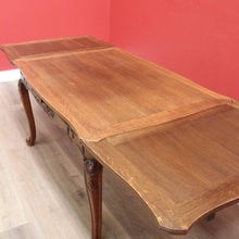 Load image into Gallery viewer, x SOLD Antique French Oak 2 Leaf Extension Dining Table, Kitchen Table with 2 Leaves B10688