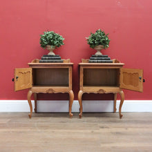 Load image into Gallery viewer, x SOLD Pair of Vintage French Bedside Table, Lamp Tables, Side Tables, Bedside Cabinets B10886
