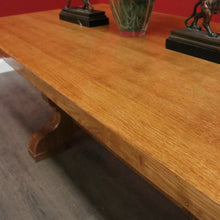 Load image into Gallery viewer, x SOLD Antique French Oak Refectory Table Dining Table Church Gothic Quatrefoil Shape to Pedestal B10317