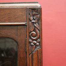 Load image into Gallery viewer, x SOLD Antique English China Cabinet, Antique Oak Art Deco Two Door Display Cabinet B11062