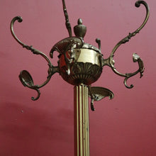 Load image into Gallery viewer, x SOLD Vintage French Brass Coat Rack, Free Standing Revolving Coat Tree Hat Scarf Rack B10498