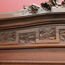 Load image into Gallery viewer, x SOLD Antique French Armoire, French Walnut Linen Press, Hall Cabinet Bevelled Mirror B10830