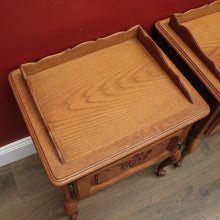 Load image into Gallery viewer, x SOLD Pair of Vintage French Bedside Table, Lamp Tables, Side Tables, Bedside Cabinets B10886