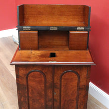 Load image into Gallery viewer, x SOLD Antique English Davenport Leather Top Desk, Writing Desk, Storage Locks and Keys B11003