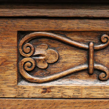 Load image into Gallery viewer, x SOLD Antique Sideboard, French Oak 3 Door, Drawer Sideboard Buffet Cabinet Cupboard B10294