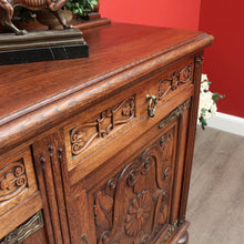 Load image into Gallery viewer, x SOLD Antique Sideboard, French Oak 3 Door, Drawer Sideboard Buffet Cabinet Cupboard B10294
